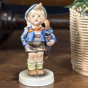 Vintage Hummel Figurine - Home From Market - 1960's TMK-3 Great MCM Shelf Decor
